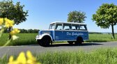 Seitenansicht des Oldtimer-Bus "Der Eichsfelder"